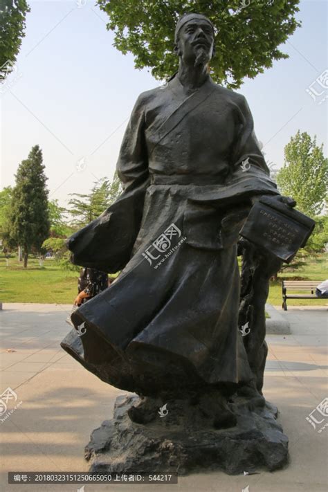 沧州历史名人马致远雕像,雕塑艺术,文化艺术,摄影素材,汇图网www.huitu.com