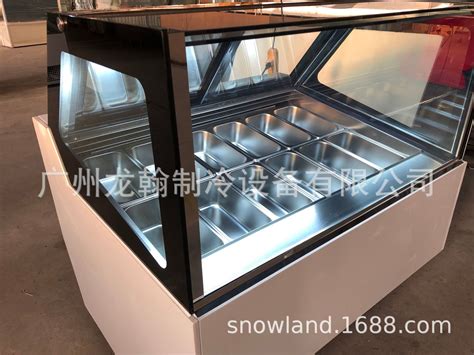 雪糕柜冰淇淋柜冰柜商用大容量冷冻两用玻璃卧式岛柜展示柜-阿里巴巴