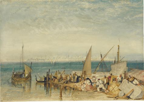英国著名风景画大师威廉姆·透纳的作品《金色水面上的帆船》。透纳以光亮、富有想象力的风景及海景而闻名，尤其善于描绘光、空气、水汽弥漫的微妙关系 ...
