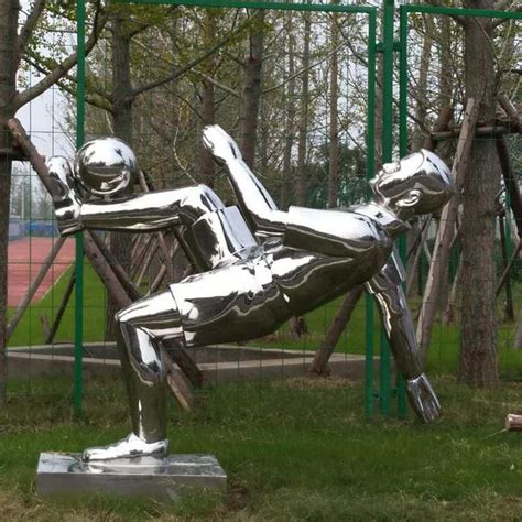 不锈钢镜面人物雕塑 运动人物不锈钢雕塑
