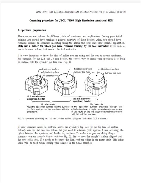 扫描电镜SEM-JEOL 7600F 详细操作步骤 - 文档之家