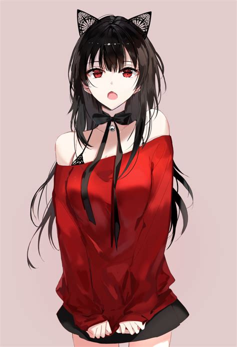 动漫女生头像红瞳图片