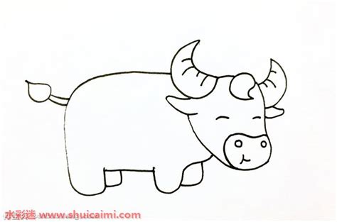 三步简笔画牛,画小牛一步一步,牛最简单的简笔画(第2页)_大山谷图库