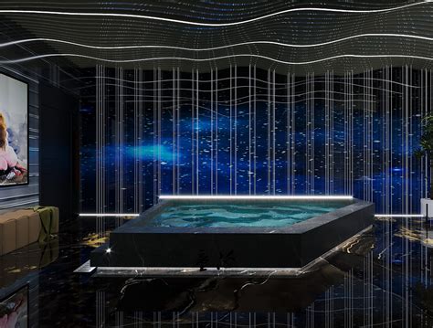 120平米新中式风格足浴店装修效果图-公装效果图_装一网装修效果图