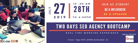Two Days SEO Agency Bootcamp - Hyderabad | MeraEvents.com