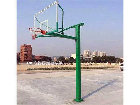 体育器材，180方管固定篮球架，凹箱式宽臂篮球架，大转轮-沧州 ...