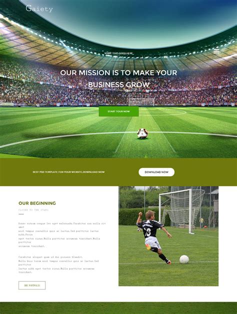 足球俱乐部HTML5网站模板_站长素材
