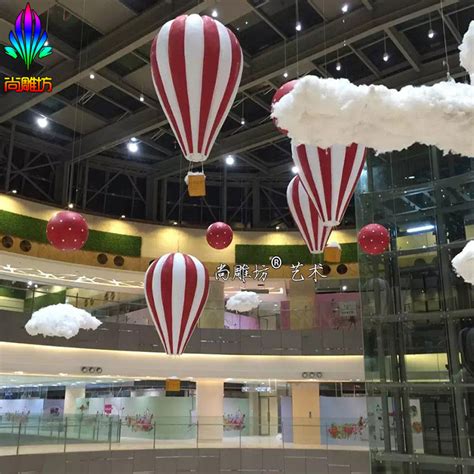心形气球造型雕塑商业街美陈玻璃钢景观户外园林广场装饰定制