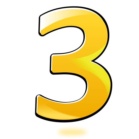Number 3 PNG images free download, 3 PNG