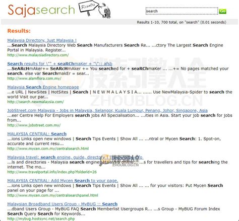 sajasearch：马来西亚搜索引擎_搜索引擎大全(ZhouBlog.cn)
