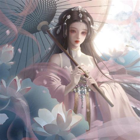 非主流头像打伞女生图片