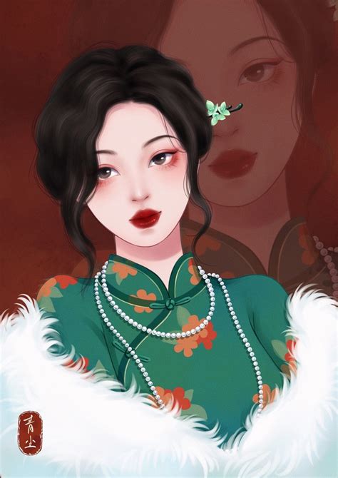 头像温柔动漫旗袍女生