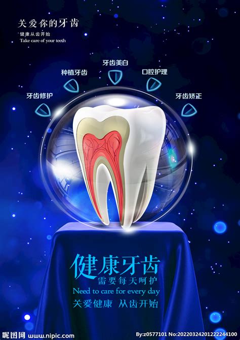 牙齿美容海报图片下载_红动中国