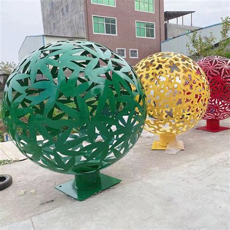浮雕景观镂空球 内蒙古不锈钢球雕塑 产业文化球雕塑-万花筒优品