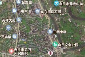 自贡市地图 - 卫星地图、高清全图 - 我查
