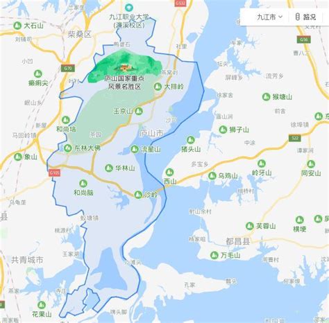 庐山地图图片