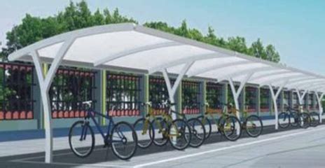 自行车车棚图片|自行车车棚案例_耐力板|阳光板|西安阳光板|西安耐力板|西安温室大棚|北方板材实业