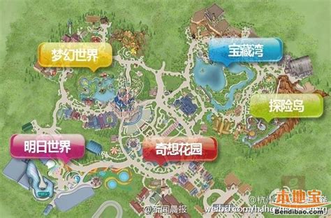 上海迪士尼园区地图 项目地点分布一览- 杭州本地宝