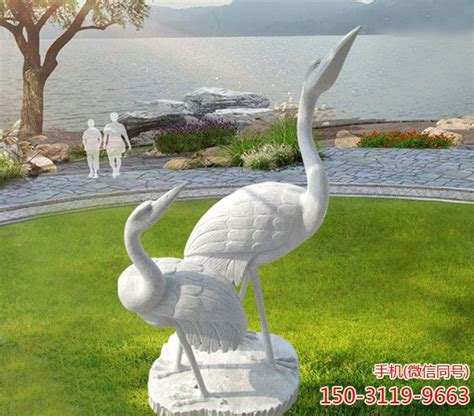 石雕仙鹤的由来和象征意义-玉海雕塑