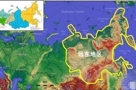 远东地区地图图片