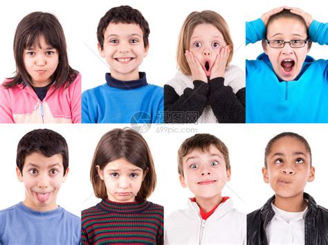 几个孩子做鬼脸高清图片下载-正版图片504814000-摄图网