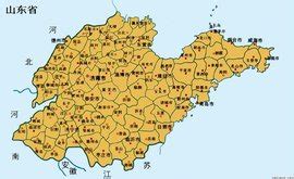山东地图全图图片