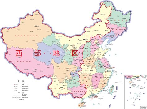 西北地区地图图片