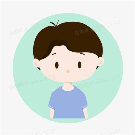 男生头像简笔画图片