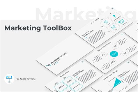 营销工具箱Keynote创意模板 Marketing Toolbox Keynote Template – 设计小咖