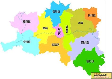 汉中市地名_陕西省汉中市行政区划 - 超赞地名网