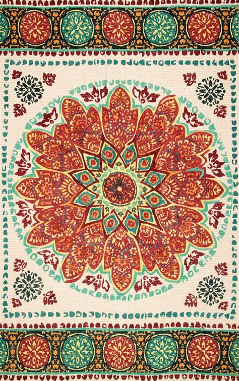 美式风格复古圆形花纹图案地毯贴图-高端定制_威廉高尔(云织设)官网