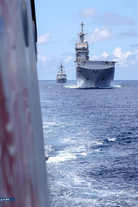 美英法日澳印加七国举行海上联合演习|西北风级两栖攻击舰|法国海军|美国海军_新浪新闻
