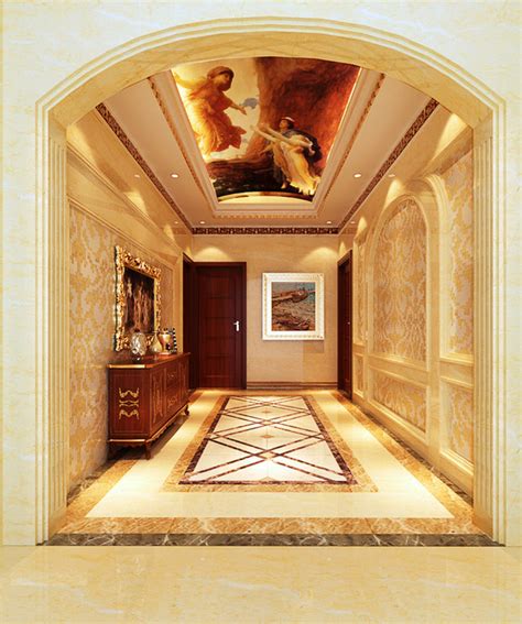 【和昌都汇华郡】13万打造127平米欧式风格三居室_合抱木家装案例效果图