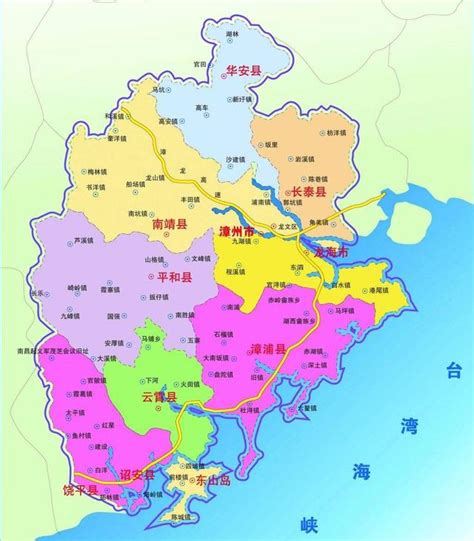 福建省漳州市各区县地图 - 知乎
