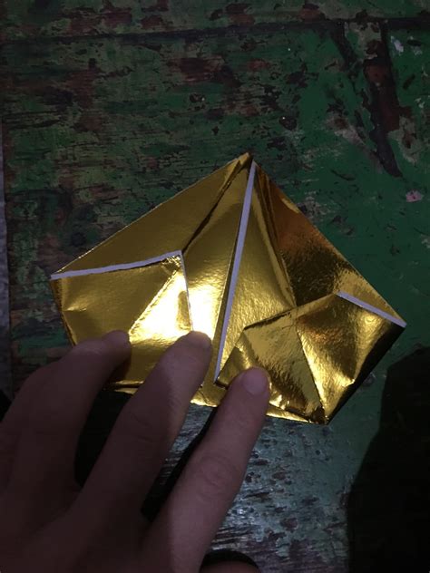 怎么折纸金元宝的方法 简单手工元宝的折法_爱折纸网