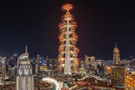 迪拜哈利法塔高清建筑风景图片_配图网