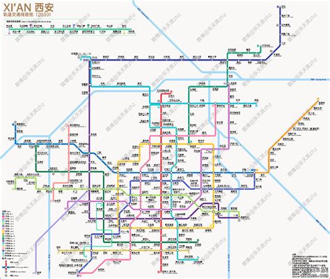 西安23条地铁线路规划图（最新）- 西安本地宝