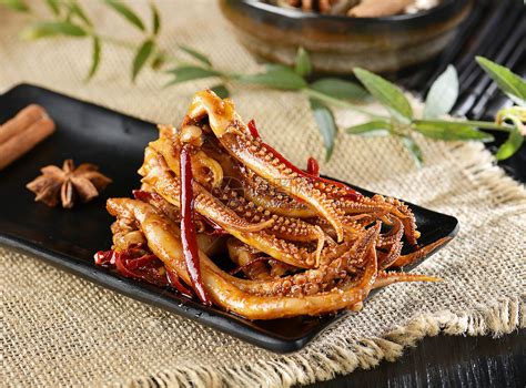 白灼鱿鱼,中国菜系,食品餐饮,摄影素材,汇图网www.huitu.com