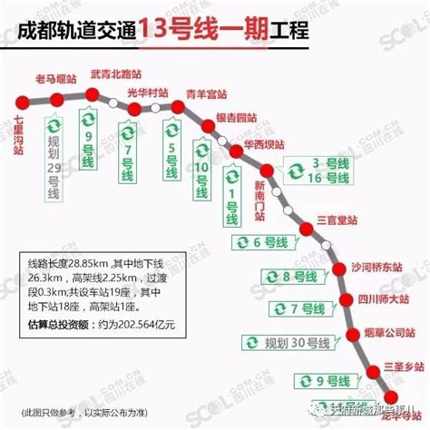 成都地铁13号线最新消息（线路图+站点+通车时间） - 成都交通最成都