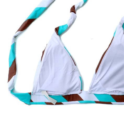 海边外贸泳衣速卖通亮色拼接纯色三角比基尼分体bikini19C321-阿里巴巴