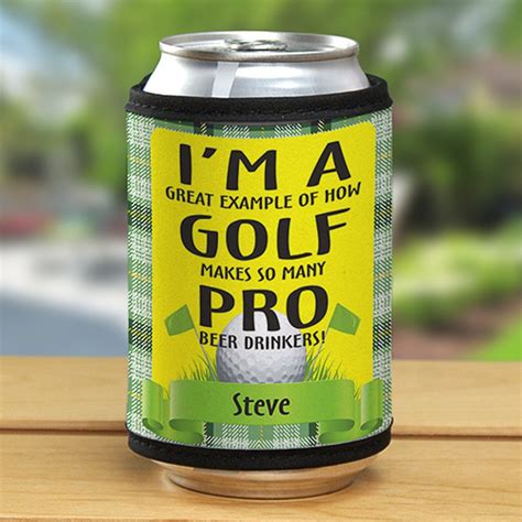 Personalized Pro Beer Drinkers Golf Can Wrap | GiftsForYouNow