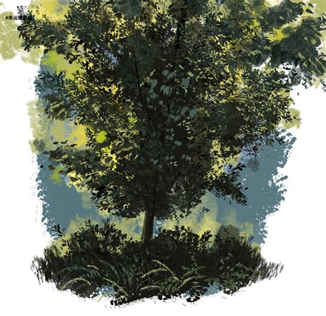 原创手绘插画卡通灌木丛绿色植物,植物花草,设计素材,设计模板,汇图网www.huitu.com