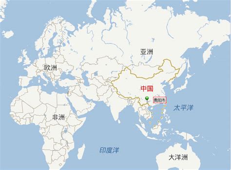 中国地图的地理位置-