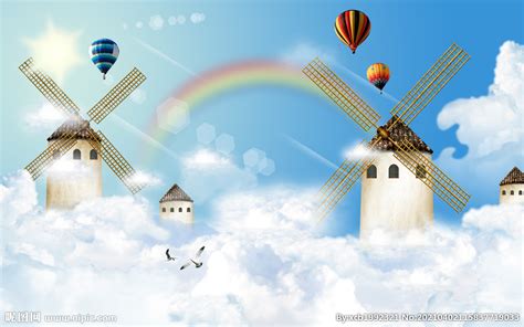 儿童 动画 大风车设计图__室内广告设计_广告设计_设计图库_昵图网nipic.com