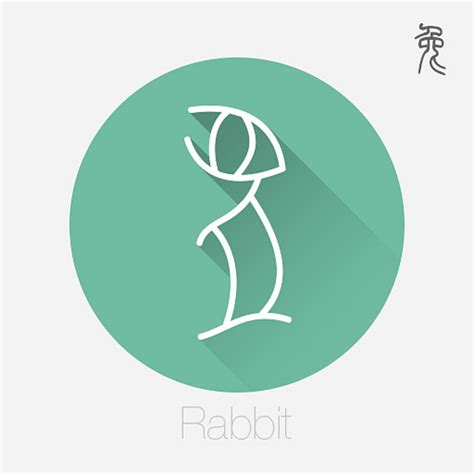 十二生肖文字设计之甲骨文（一）——兔 - 堆糖，美图壁纸兴趣社区