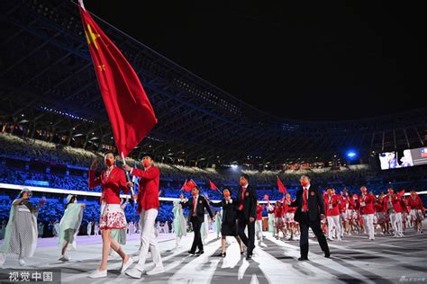 2020东京奥运会开幕式：中国代表团入场式_新浪图片
