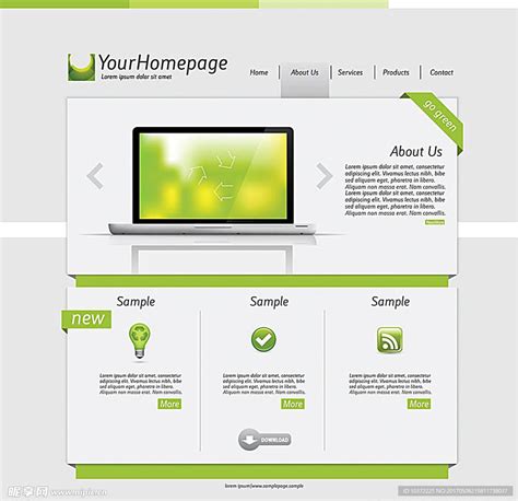 绿色环保网站模板宣传活动模板源设计图__海报设计_广告设计_设计图库_昵图网nipic.com
