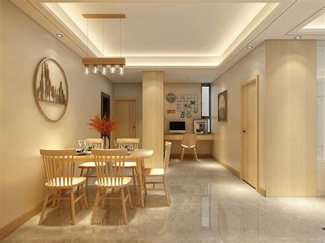 如何打造原木风的客厅设计 - 等号设计设计效果图 - 躺平设计家
