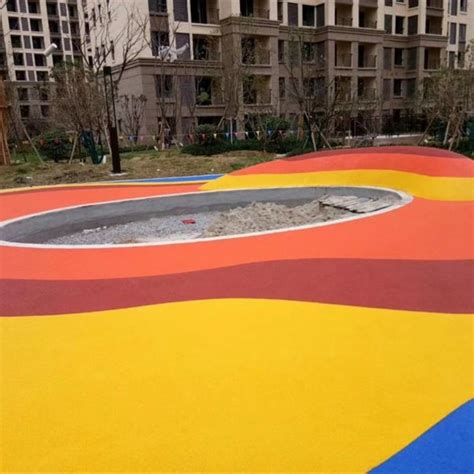 新疆市政工程彩色胶粘石地坪园林施工_CO土木在线