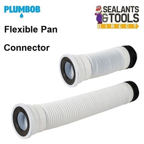 Plumbob Toilet Pan Straight Flexible Connector 110mm Dia 668001